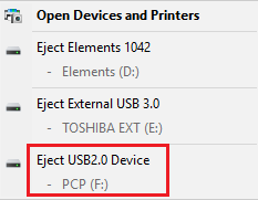 USBImager - Eject SD card