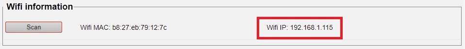 Wifi IP address